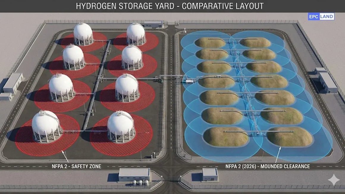 hydrogen-storage-spacing-requirements
